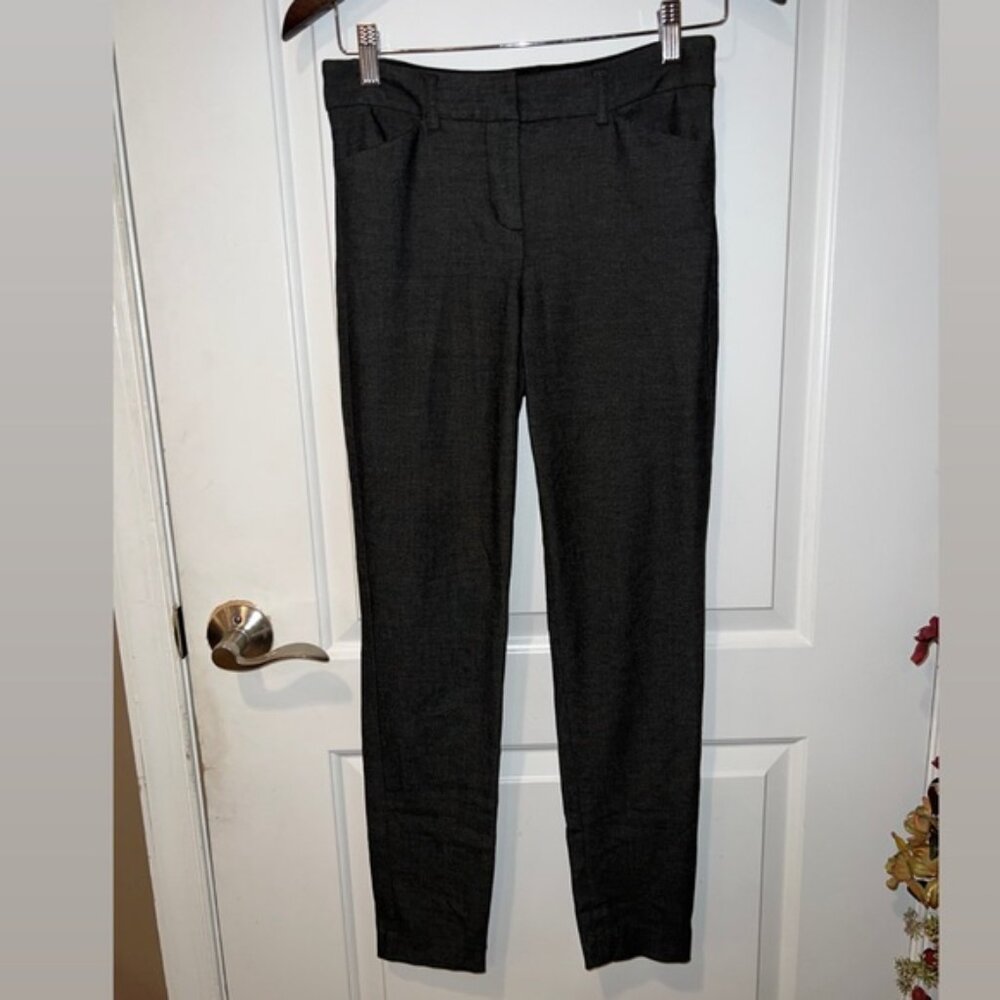 Express pants skinny mid rise size 2R color charcoal